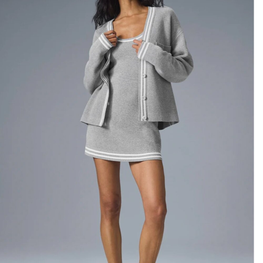 Alo Tennis Club Sweater Knit Dress and Cardigan Size XS